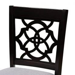 Baxton Studio Arden Grey Upholstered Espresso Finished 2-Piece Counter Stool Set -Kitchen & Dining Furniture Sales Store Wholesale20Interiors20Inc 9771xx4