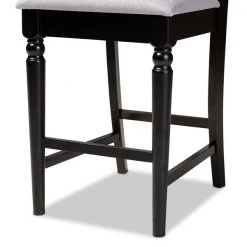 Baxton Studio Arden Grey Upholstered Espresso Finished 2-Piece Counter Stool Set -Kitchen & Dining Furniture Sales Store Wholesale20Interiors20Inc 9771xx5