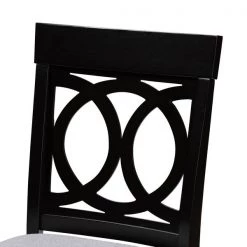 Baxton Studio Verina Grey Upholstered Espresso Finished 2-Piece Counter Stool Set -Kitchen & Dining Furniture Sales Store Wholesale20Interiors20Inc 9773xx4