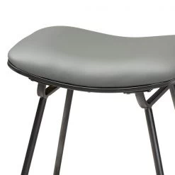 Baxton Studio Jette Grey Upholstered Dark Grey Metal 2-Piece Bar Stool Set -Kitchen & Dining Furniture Sales Store Wholesale20Interiors20Inc 9844xx4