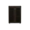 Baxton Studio Mason Dark Brown Multipurpose Storage Cabinet Sideboard with Two Doors -Kitchen & Dining Furniture Sales Store Wholesale20Interiors20Inc B12xxBrownxx1