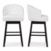 Baxton Studio White Faux Leather Tufted Swivel Barstool with Nail heads Trim, PK2 -Kitchen & Dining Furniture Sales Store Wholesale20Interiors20Inc BBT5210A1xxBSxxWhitexx1