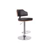 Baxton Studio Cabell Walnut And Black Modern Bar Stool