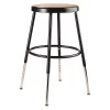Nps Round Stool, Height Range 19" to 27", Masonite Board Black 1 Nps Round Stool, Height Range 19" to 27", Masonite Board Black -Kitchen & Dining Furniture Sales Store Z o6IyncpEx
