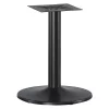 Round Lorell Essentials Conference Table Base, 24 W, 24 L, 29 H, Wood Top, Black