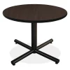 Round Lorell Hospitality Espresso Laminate Round Tabletop, 36 W, 36 L, 1 H, Laminate Top, Espresso