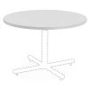 Round Lorell Round Invent Tabletop - Light Gray, 36 W, 36 L, 1 H, Laminate Top, Light Gray