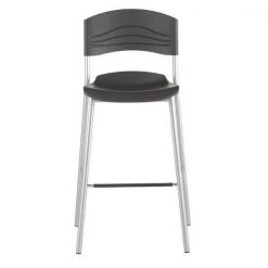 Iceberg Cafe Bistro Stool 44"H x 22"W, Graphite