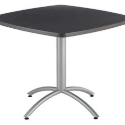 Iceberg Square CafÃ©Worksâ„¢ Table, Graphite Granite - 36" Square x 29"H, 36" W, 36" L, 29" H, Graphite