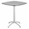 Iceberg Square CafÃ©Worksâ„¢ Table, Gray - 36" Square x 42"H, 36" W, 36" L, 42" H, Laminated Melamine Top -Kitchen & Dining Furniture Sales Store Z qN6tocpEx