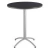 Iceberg Round CafÃ©Worksâ„¢ Table, Graphite Granite - 36" Round x 42"H, 36" W, 42" H, Graphite -Kitchen & Dining Furniture Sales Store Z qN6ulcpEx