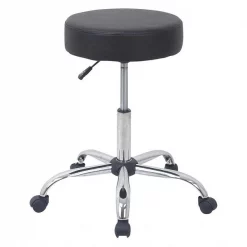 Alera Lab Stool, Adjustable Height, Black