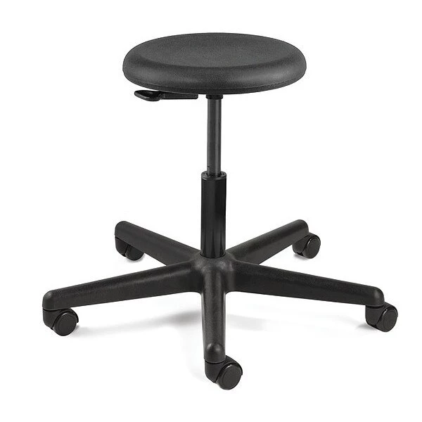 Bevco Polyurethane Backless Stool w/ casters, 16-21" St Ht. 3 Bevco Polyurethane Backless Stool w/ casters, 16-21" St Ht.
