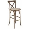 Flash Furniture Barstool, Cushion, Antique, Cross Back -Kitchen & Dining Furniture Sales Store Z0ou3yjcpEx