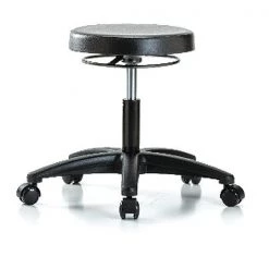 Blue Ridge Ergonomics Desk Stool, Poly, Casters