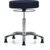 Blue Ridge Ergonomics Bench Stool, Med, Fabric, Chrome, Glides Nav -Kitchen & Dining Furniture Sales Store Z0twJyocpIx