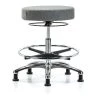 Blue Ridge Ergonomics Bench Stool, Med, Fabric, Chrome, CF, Gld, Gry -Kitchen & Dining Furniture Sales Store Z0twJzncpIx