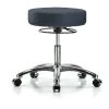 Blue Ridge Ergonomics Desk Stool, Vinyl, Chrome, Casters, Nav