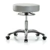 Blue Ridge Ergonomics Desk Stool, Vinyl, Chrome, Casters, Dov