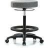 Blue Ridge Ergonomics Bench Stool, Hi, Fabric, BF, Casters, Gry -Kitchen & Dining Furniture Sales Store Z0twKwjcpIx