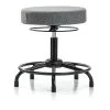 Blue Ridge Ergonomics Desk Stool, Fabric, RT, Glides, Gry -Kitchen & Dining Furniture Sales Store Z0twKxocpIx