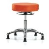 Blue Ridge Ergonomics Desk Stool, Vinyl, Chrome, Glides, Orange -Kitchen & Dining Furniture Sales Store Z0twLvicpIx