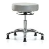 Blue Ridge Ergonomics Desk Stool, Vinyl, Chrome, Glides, Dov