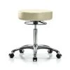 Blue Ridge Ergonomics Bench Stool, Med, Chrom, Vinyl, Castrs, Wht -Kitchen & Dining Furniture Sales Store Z0twLzpcpIx