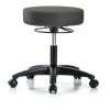 Blue Ridge Ergonomics Desk Stool, Vinyl, Casters, Gry