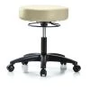 Blue Ridge Ergonomics Desk Stool, Vinyl, Casters, Wht