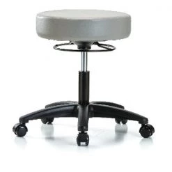 Blue Ridge Ergonomics Desk Stool, Vinyl, Casters, Dov
