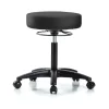 Blue Ridge Ergonomics Bench Stool, Med, Vinyl, Casters, BLK -Kitchen & Dining Furniture Sales Store Z0tx1wlcpIx