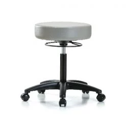 Blue Ridge Ergonomics Bench Stool, Med, Vinyl, Casters, Dov