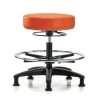 Blue Ridge Ergonomics Bench Stool, Med, Vinyl, CF, Glides, Orange -Kitchen & Dining Furniture Sales Store Z0tx2 pcpIx