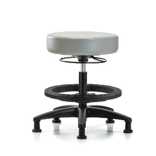 Blue Ridge Ergonomics Bench Stool, Med, Vinyl, BF, Glides, Dov 3 Blue Ridge Ergonomics Bench Stool, Med, Vinyl, BF, Glides, Dov