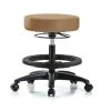 Blue Ridge Ergonomics Bench Stool, Med, Vinyl, BF, Casters, Taupe -Kitchen & Dining Furniture Sales Store Z0tx3vocpIx