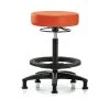 Blue Ridge Ergonomics Bench Stool, Hi, Vinyl, BF, Glides, Orange -Kitchen & Dining Furniture Sales Store Z0tx6yocpIx