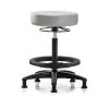 Blue Ridge Ergonomics Bench Stool, Hi, Vinyl, BF, Glides, Dov