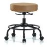 Blue Ridge Ergonomics Desk Stool, Vinyl, RT, Casters, Taupe