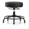 Blue Ridge Ergonomics Desk Stool, Vinyl, RT, Glides, BLK -Kitchen & Dining Furniture Sales Store Z0tx7xmcpIx