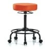 Blue Ridge Ergonomics Bench Stool, Hi, Vinyl, RT, Casters, Orange -Kitchen & Dining Furniture Sales Store Z0tx8 qcpIx