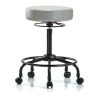 Blue Ridge Ergonomics Bench Stool, Hi, Vinyl, RT, Casters, Dov