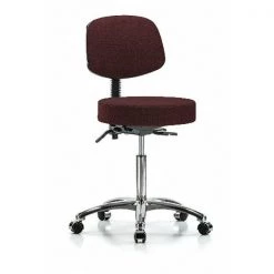 Blue Ridge Ergonomics Ben Stool, Med, Fab, Bk Cast, Bur