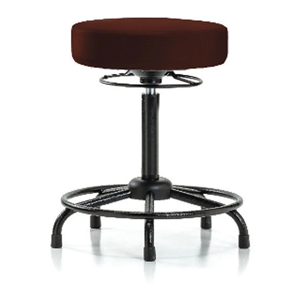 Blue Ridge Ergonomics Bench Stool, Hi, Vinyl, RT, Glides, Burg 3 Blue Ridge Ergonomics Bench Stool, Hi, Vinyl, RT, Glides, Burg