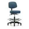 Blue Ridge Ergonomics Bench Stool, Med, Fab, Bk, CF, Glides, Blu 1 Blue Ridge Ergonomics Bench Stool, Med, Fab, Bk, CF, Glides, Blu -Kitchen & Dining Furniture Sales Store Z0txB0mcpIx