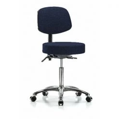 Blue Ridge Ergonomics Ben Stool, Med, Fab, Bk Cast, Nav