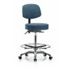 Blue Ridge Ergonomics Bench Stool, Hi, Fab, Bk Chrome, CF, Cast, Blu -Kitchen & Dining Furniture Sales Store Z0txBxhcpIx