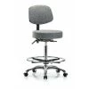 Blue Ridge Ergonomics Bench Stool, Hi, Fab, Bk Chrome, CF, Cast, Gry -Kitchen & Dining Furniture Sales Store Z0txBxicpIx