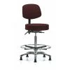 Blue Ridge Ergonomics Ben Stool, Hi, Fab, Bk Chrome, CF Glides, Bur -Kitchen & Dining Furniture Sales Store Z0txBxkcpIx