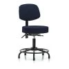 Blue Ridge Ergonomics Desk Stool, Fabric, Bk, RT, Glides, Nav -Kitchen & Dining Furniture Sales Store Z0txD0pcpIx